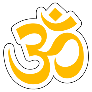 Hinduism Sticker (Yellow)